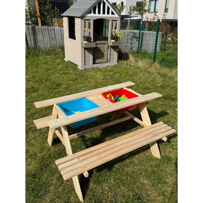 Plum Products Dřevěný piknikový stůl 2v1 – Zboží Dáma
