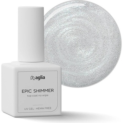 Aglia Epic Shimmer vrchní bezvýpotkový Uv gel Hema Free 15 ml