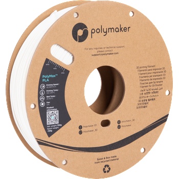 Polymaker PolyMax PLA Бяло - 1, 75 mm / 750 g (PA06002)
