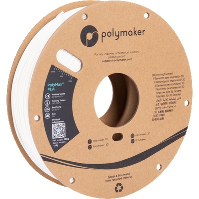Polymaker PolyMax PLA Бяло - 1, 75 mm / 750 g (PA06002)