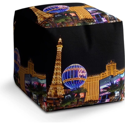 Sablio Taburet Kostka Las Vegas 3: 40x40x40 cm