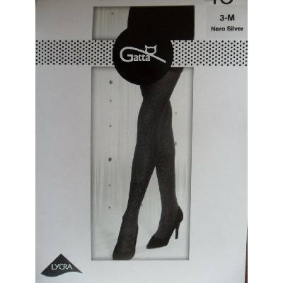 Gatta Silver gloss 01 40 DEN černá-silver