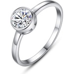 Silenti Jewelry Сребърен пръстен "Израз" - 10 - 62 мм (19.7мм диам. )