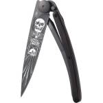 DEEJO 1gb164 tattoo black / Ултралеко джобно ножче с дръжка от абаносово дърво (1gb164)