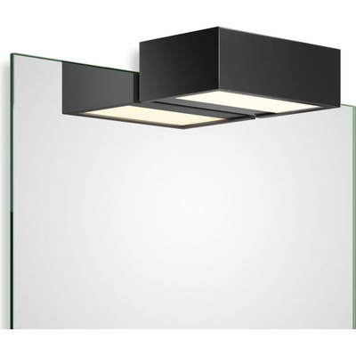 DECOR WALTHER Лампа над огледалото Box Clip On LED 15 см черен мат (0419760)