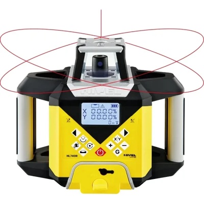 Nivel System Ротационен лазер с лазерна рейка и статив с повдигаща глава Nivel System NL740R DIGITAL + LS-24 + SJJ32/ 700 м (NL740RDIGITAL+LS-24+SJJ32)