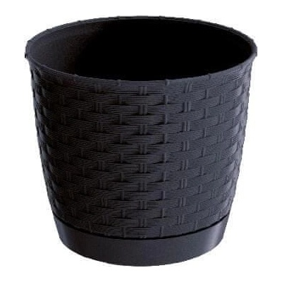 Vaso da fiori 2,8L Ratolla 19x19x16,5 cm, Antracite | Leroy Merlin
