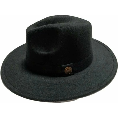 Pánsky fedora klobúk elegantný plstený model čierny