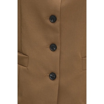 Answear Lab Елек Answear Lab в кафяво с едно копче (LD2226.HWK)