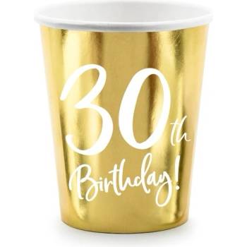 Party Deco Парти Чаши - 30-Ти Рожден Ден, 220мл - (1 пакет / 7 бр. )