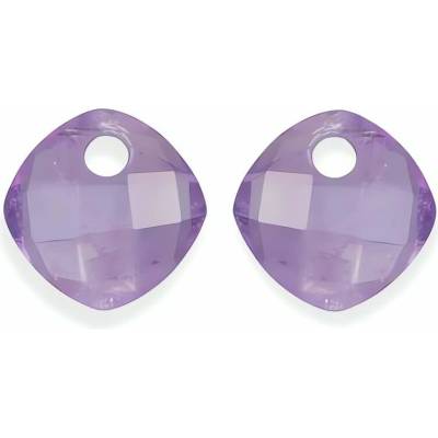 Sparkling Jewels Přívěsky na náušnice z ametystu EAGEM05 CC