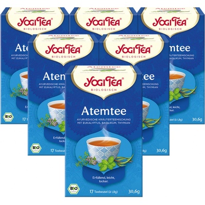 Yogi Tea Breathe Deep průduškový Ajurvédský bylinný čaj porcovaný BIO 17 x 1,8 g