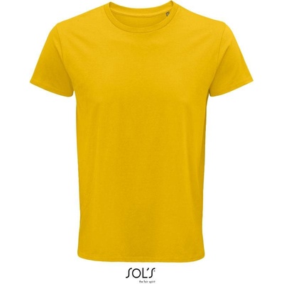 Sol's Crusader Men pánské tričko z bio bavlny gold žlutá