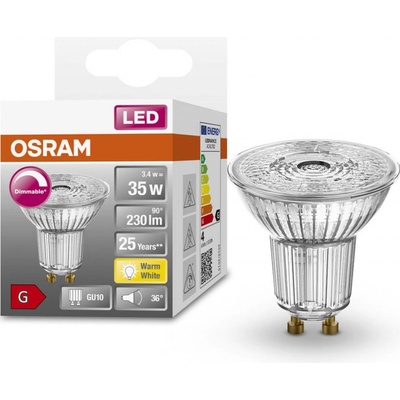 Osram LED reflektor GU10 3,4W 927 36° stmievateľná