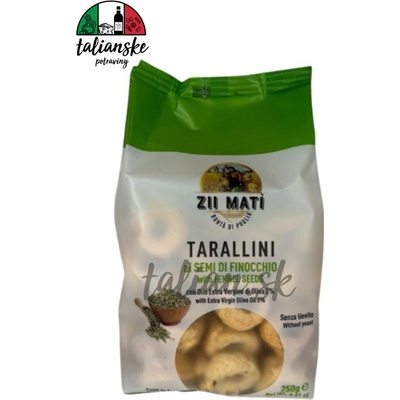 Tarallini s fenyklovými semiačkami 250 g
