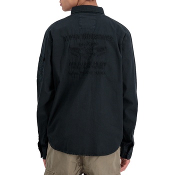 Alpha Industries мъжка риза ALPHA INDUSTRIES - Air Force EMB - черна_138422