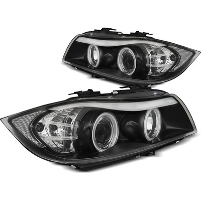 TUNING-TEC, Přední světla, BMW 3 E90/E91, 2005-2008, ANGEL EYES CCFL BLACK