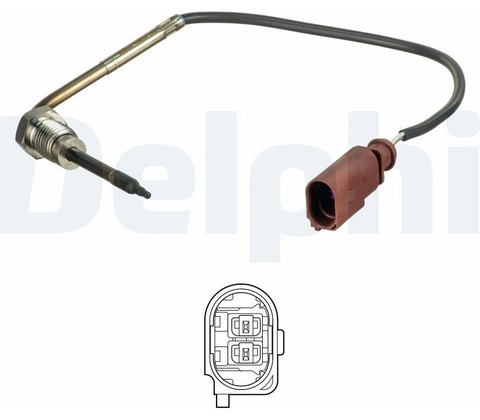 Snímač teploty výfukových plynov DELPHI TS30180