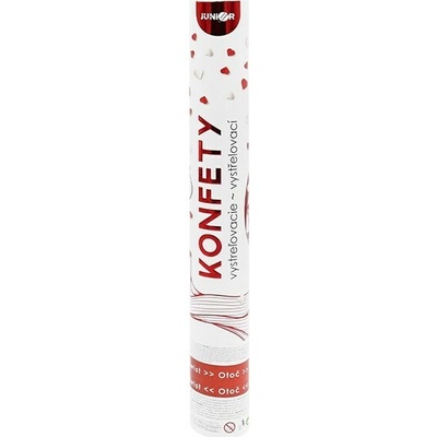 Konfety kanón JUNIOR 40 cm so srdiečkami JS789-2