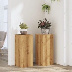 vidaXL Стойка за растения 2 бр. Дъб 30 x 30 x 70 см (852932)