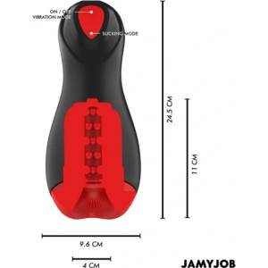 Jamyjob - core-x автоматичен мастурбатор 5 вакуумна стимулация и вибрация режима