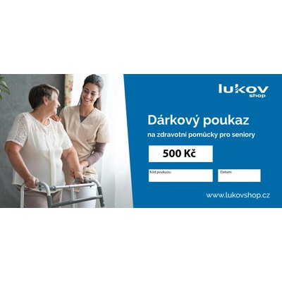 Dárkový poukaz v hodnotě 500 Kč - elektronický