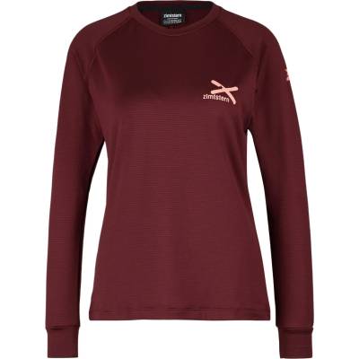 Zimtstern Дамска фланелка с дълъг ръкав за колоездене Zimtstern Women's Crewz Shirt L/S Fleece jumper - Windsor Wine - размер XS (105-3787-0211)