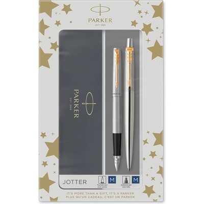 Parker Duosæt Jotter GT химикалка + писателка сребро (2093257)