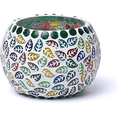 - Svietnik Mozaika - Listy, 9 cm