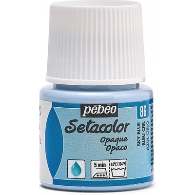 Pébéo Setacolor opaque farba na textil 86 sky blue 45 ml