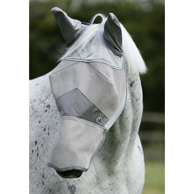 Premier Equine Maska proti hmyzu Buster Xtra stříbrná