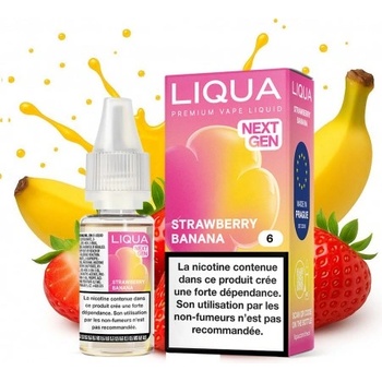 никотинова течност Liqua Elements -Strawberry Banana 12мг