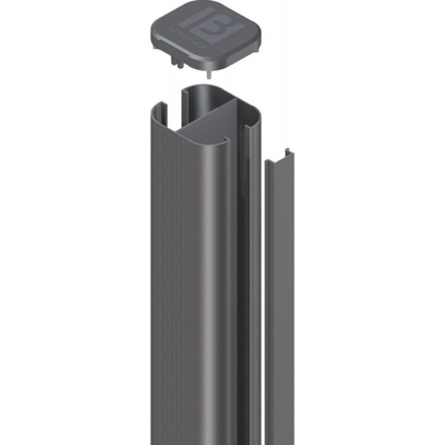 HoriZen Prime Plotový stĺpik, antracit, RAL 7016, 193 × 7 × 7 cm, hliník, 7085000