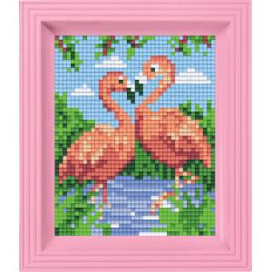 Pixelhobby Мозайка с рамка и пиксели Classic, Pixelhobby - Фламинго (31442)
