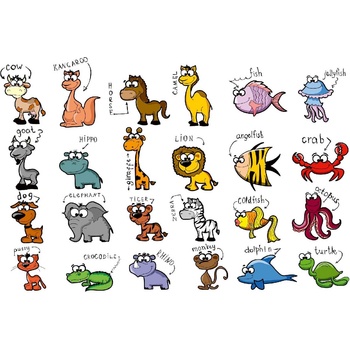 DIMEX ART s. r. o Флизелинов фототапет комплект животни 375 x 250 см