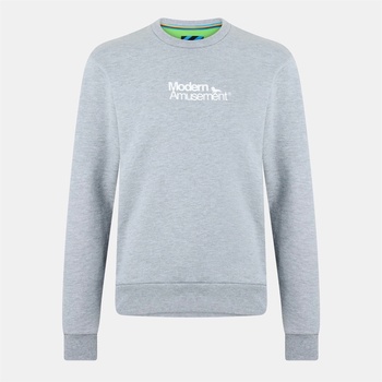 Modern Amusement Блуза Modern Amusement Men's Muscle Crew Sweatshirt - Mid Mrl Grey