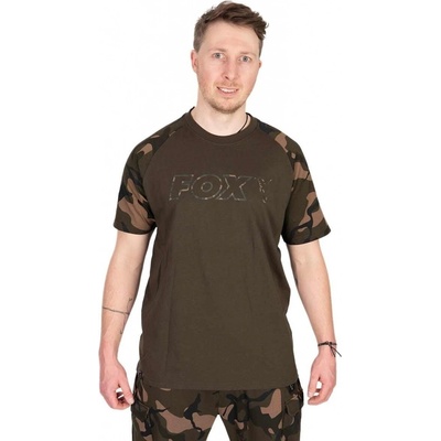 Fox Tričko Khaki Camo print T shirt