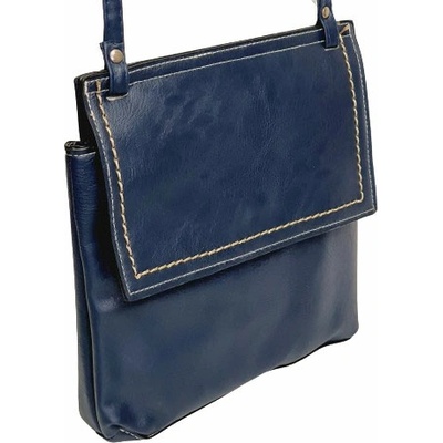 RB-nakuplevne Kabelka crossbody modrá eko kůže 23x24 cm
