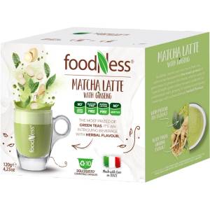 FoodNess Matcha Latte с женшен за Dolce Gusto, 10 капсули