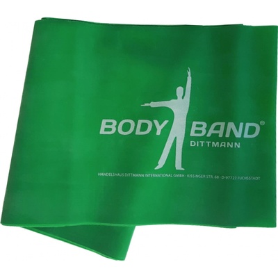 Modom Posilovací guma Body-Band 2,5 m zelená