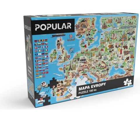 Popular Mapa Evropy 160 dielov