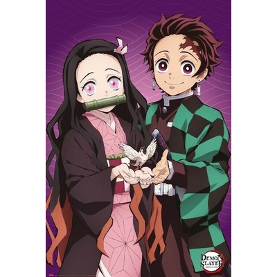 Plagát, Obraz - Demon Slayer - Tanjiro & Nezuko, 61 × 91.5 cm