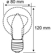 Pauleen LED žiarovka Inner Glow E27 0,2W 3V dymová 2 500K 48284