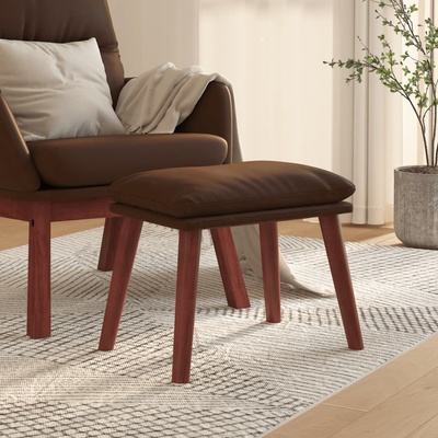 vidaXL Табуретка, кафява, 45x29, 5x35 см, изкуствена кожа (341491)