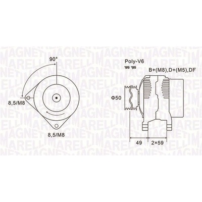 Generátor MAGNETI MARELLI 063731147010