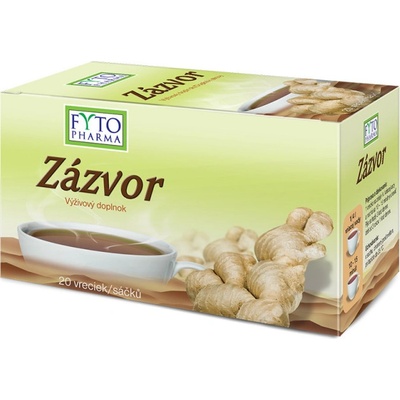 Fytopharma Zázvorový čaj s mätou 20 x 1,5 g