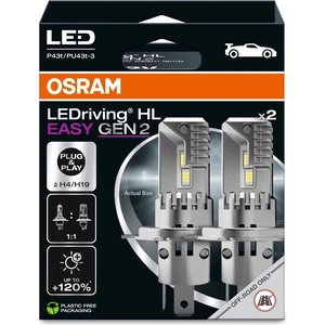 OSRAM LEDriving HL EASY GEN2 H4/H19 25W 12v 2x (64193DWESY2-2HB)