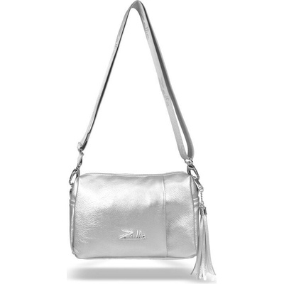 Zellia dámska crossbody kabelka Zlb210 striebornej farby 25 x 17 x 9 cm