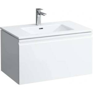 Laufen Pro S - Шкафче с умивалник, 80x50 см, 1 чекмедже, лъскаво бяло H8609634751041 (H8609634751041)