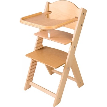 Sedees dřevěná rostoucí židle bez povrchové úpravy
